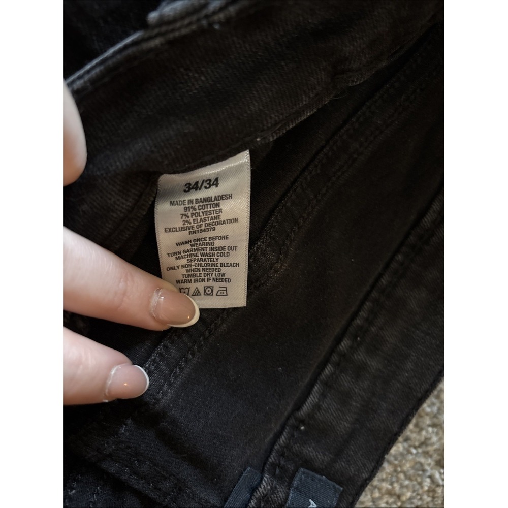 AERO Aeropostale Skinny Black Jeans Womens Size 34/34 - Picture 3 of 4